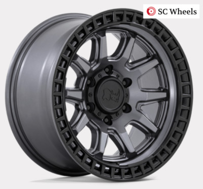 Black Rhino Felge Calico Mattgrau 17x8,5 5x4,72 Ford Mustang Mopar Dodge Chevy