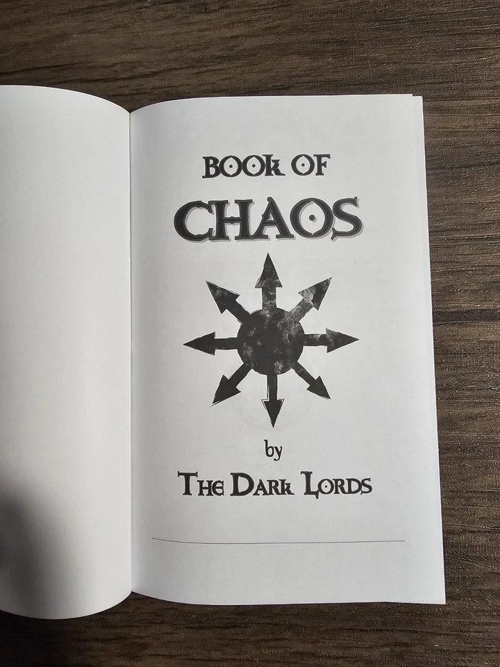 Book of Chaos by the Dark Lords Occult Magick Metaphysical Black Temple Pub - Image 2 of 4