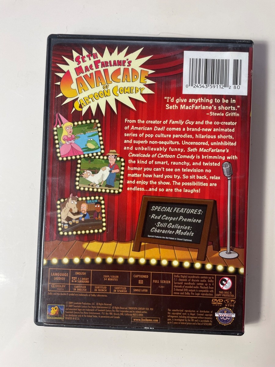 Seth MacFarlane's Cavalcade of Cartoon Comedy DVD TV-MA VG | eBay