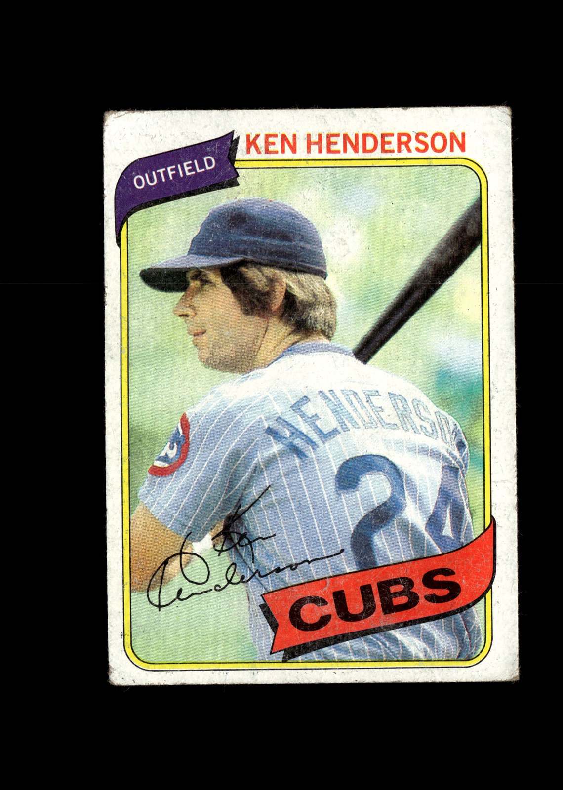 Ken Henderson- 1980 Topps Baseball #523 -  Chicago Cubs + FAST FREE Ship