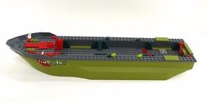 Lego CHIMA Olive Green boat hull ship 