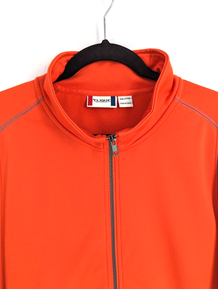 Clique Men's Basic Full Zip Hoodie - Soft Touch Fabric, XXL, Red