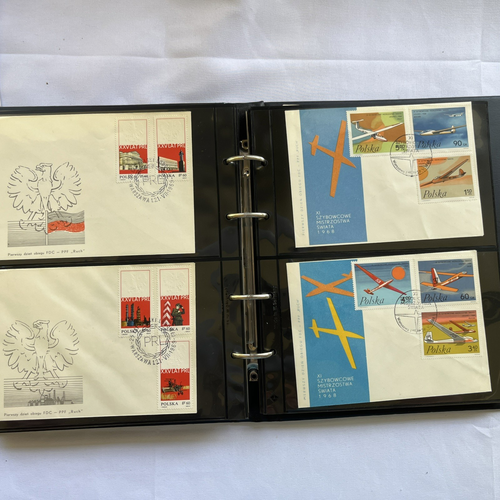 POLAND LOT OF FDC BOOKS, 2 ALBUMS, FDCS & POSTCARDS, 1958 - 1970 - Picture 6 of 23