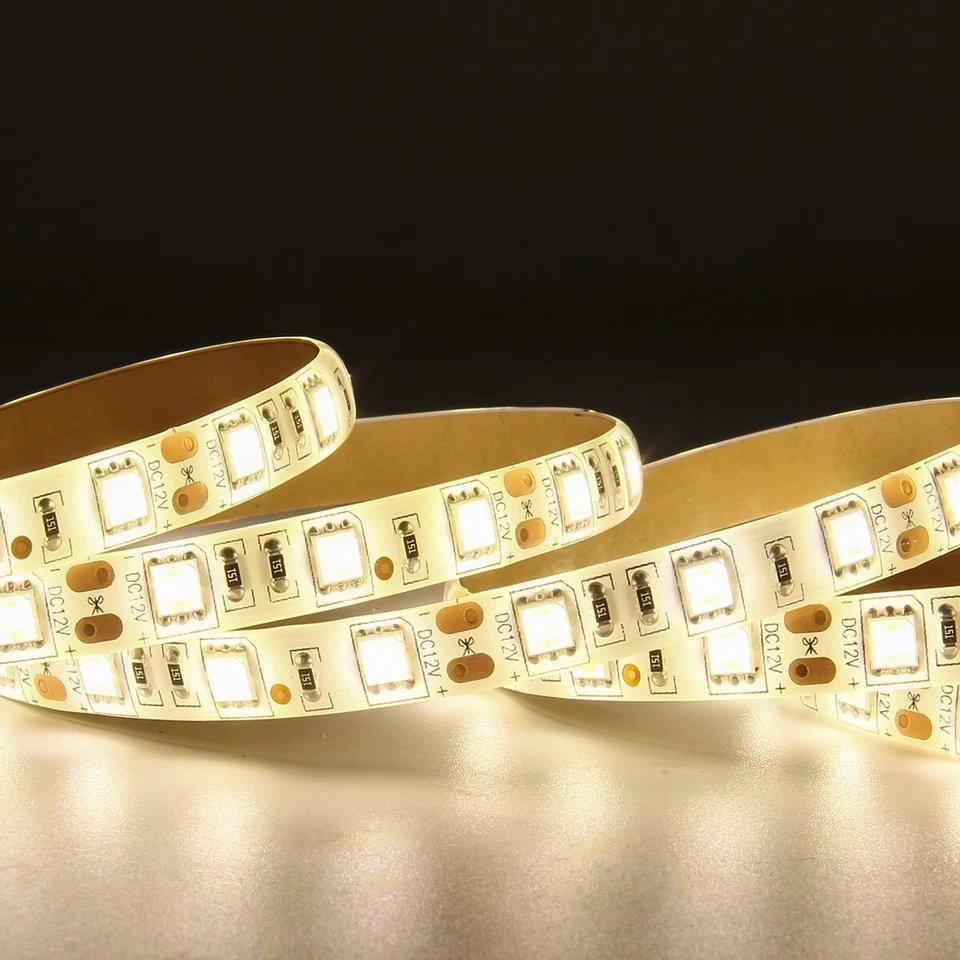 Warm White LED Strip Light 5050 SMD Waterproof Tape Light Dimmable 300 LEDs 5M - Image 4 of 4