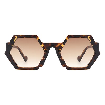 Geometric Hexagon Shape Sunglasses Retro Unisex Fashion  display picture 1