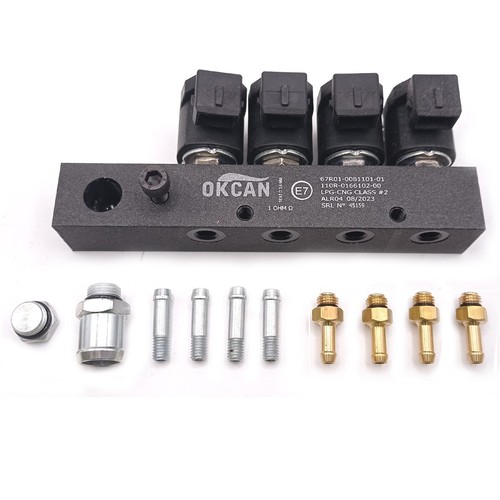 LANDI RENZO INJECTORS RAIL VALTEK TYPE UNIVERSAL 1 OHM NEW - Picture 1 of 3