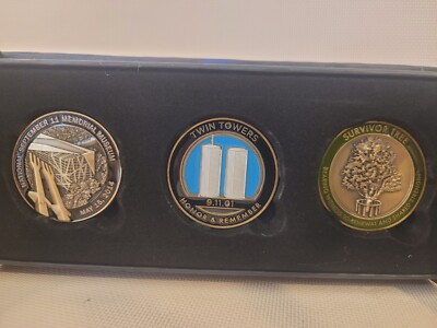 9/11 Memorial & Museum Commemorative Coin Collection ~ 3 Piece Set
