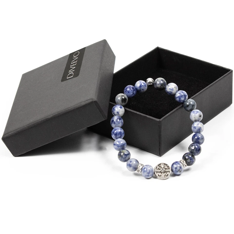 Handgefertigte Armbänder mit IC XC NIKA – Amazonit, Howlith, Malachit Naturstein - Bild 4 von 4