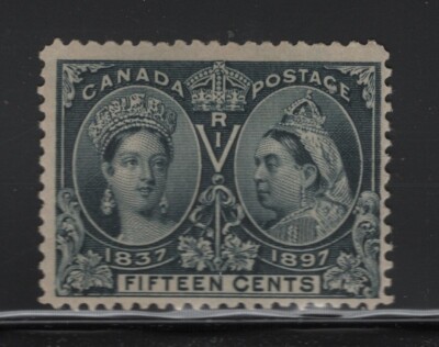 Canada Scott # 58 F-VF mint OG lightly hinged nice color cv $ 275 ! see ...