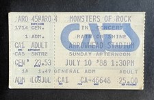 1988 Van Halen Monsters of Rock Concert Ticket Stub 7/10/88 Arrowhead Stadium KC
