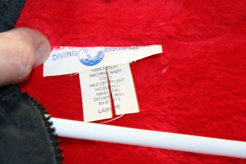 Trident Equipo de Buceo Chaqueta Larga Forrada de Vellón Calentamiento de Trinchera Hombres Grande PADI Foto 3 de 4