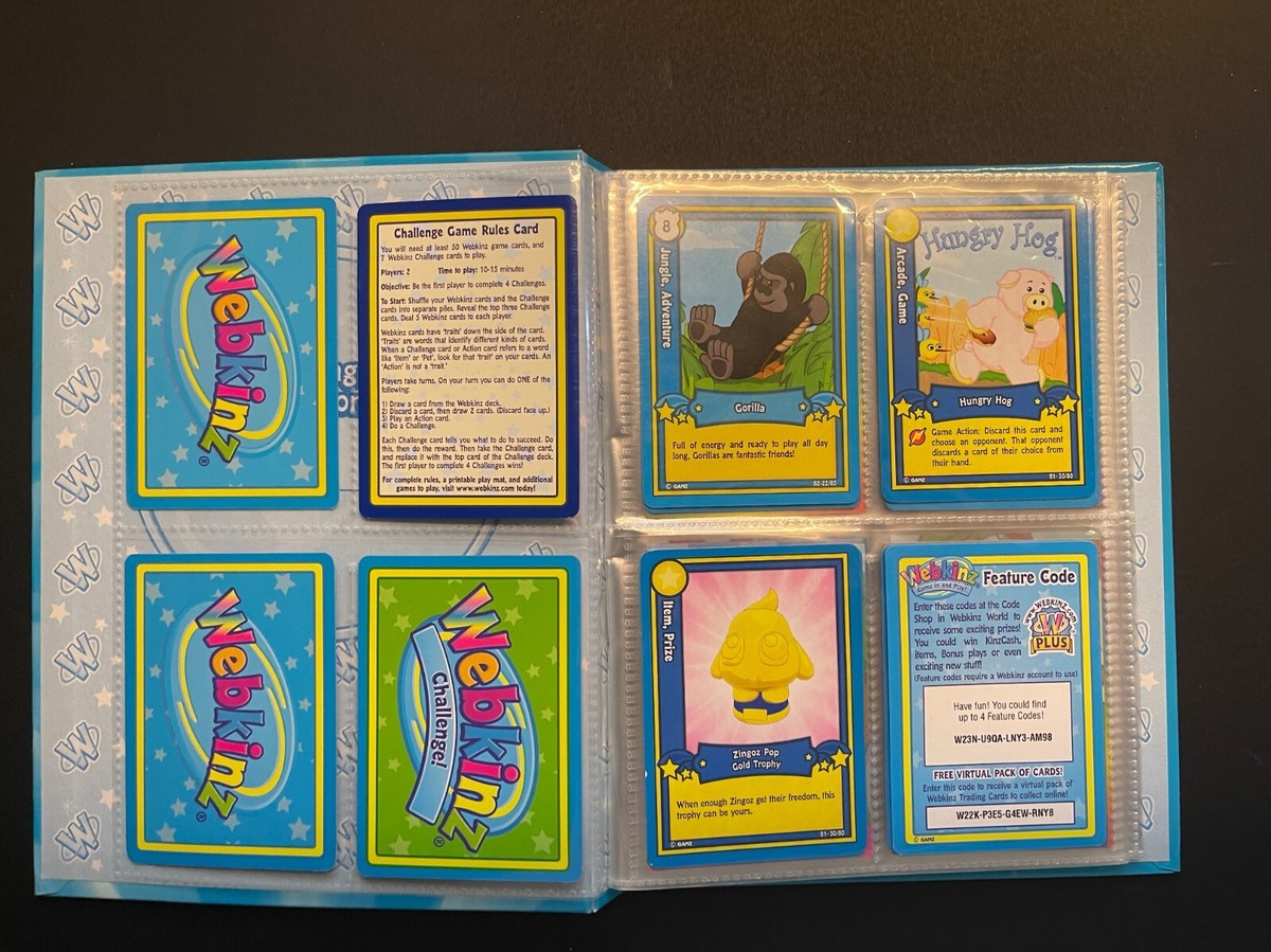 Ganz Webkinz Trading Card Album Binder Book with 30+ Cards Lot | eBay