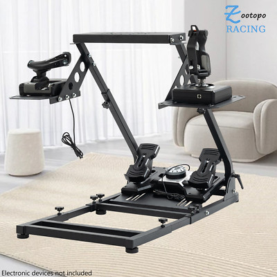 Zootopo Racing Flight Sim Wheel Stand Driving Simulator Cockpit Mount Fit A10C
