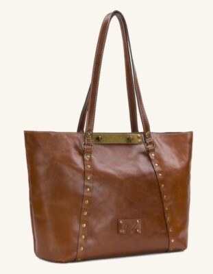 Patricia Nash NWT BENVENUTO Tote Leather Heritage Tan -   MSRP $269