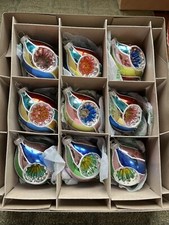 Shiny Brite Radko Ornaments Tulip Teardrop Re...