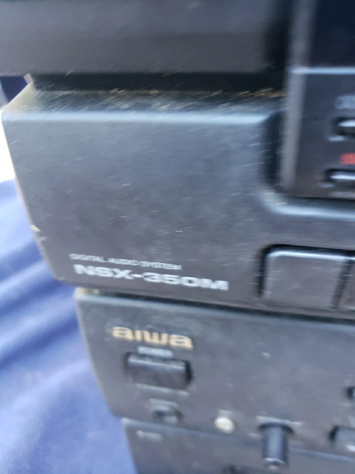 Aiwa CX-N350MU Stereo System 3CD Changer Cassette Deck AM FM  - Image 2 of 4