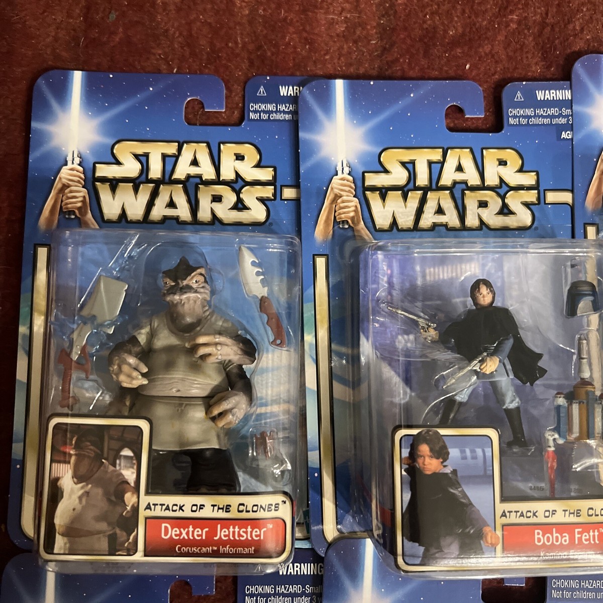 Star Wars Action Figures Hasbro 2002 lot of 8 New Sealed A1