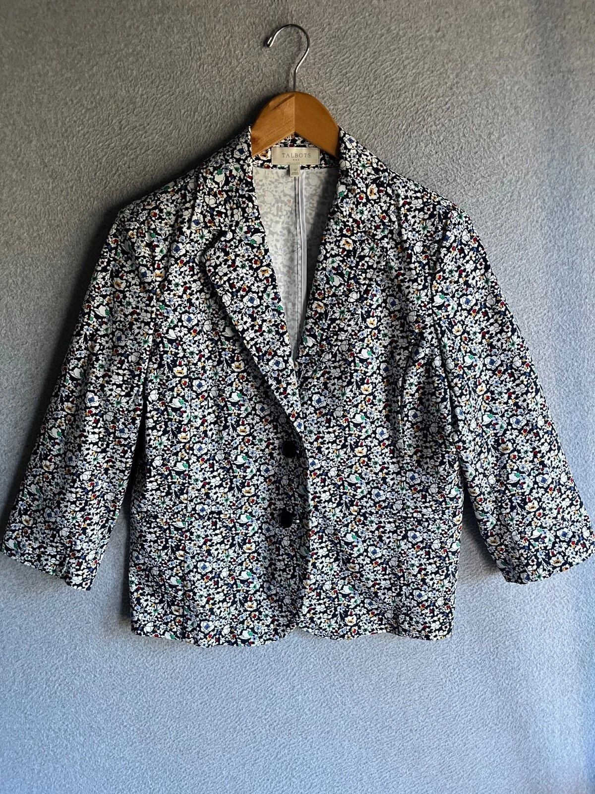 VETEMENTS Giacca Talbots donna 12 stampa floreale davanti 2 bottoni ufficio business carriera