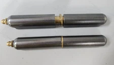 2 pc 4-3/4" Weld On Bullet Barbecue Smoker Pit Barrel Jeep Door Lid Hinge w/Zert