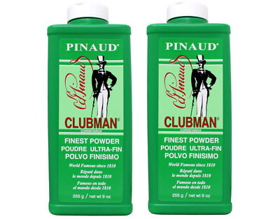 2 Pack - Clubman Pinaud Powder for After Haircut or Shaving, White, 9 oz