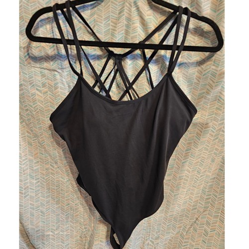 Body donna nero con perizoma Fabletics taglia L con cinturino dietro - Foto 1 di 4