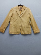 Gap Women's Blazer Size M Khaki Three Button Closure Casual