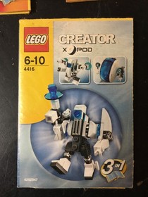 X-PODs instructions booklets. Lego Manuals, 4415, 4416, 4417, 4418 + 6741.