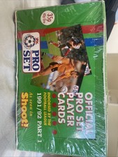 1991-92 Pro Set Football/Soccer Official Cards Part 1,  Sealed Box 