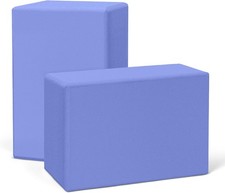 Yoga Blocks 2 Pack, 3"x6"x9" EVA Foam Yoga Block Supportive, Non-Slip Exercise B