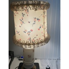 Vintage Table Lamp Medium White Excellent Flo...