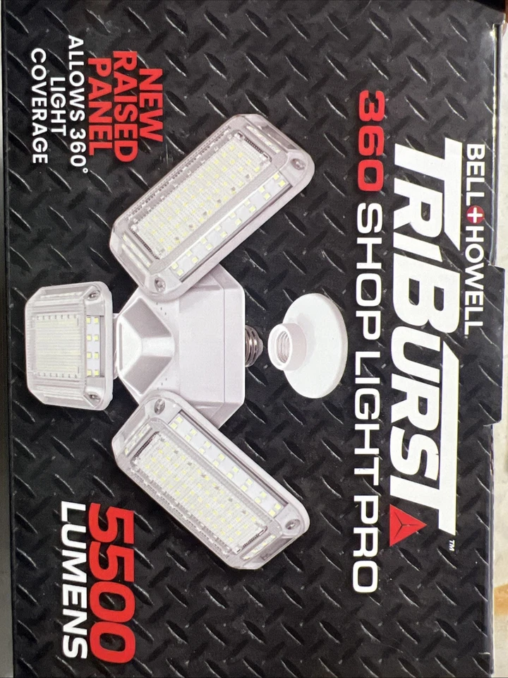 ASOTV Bell & Howell TriBurst Color Select 5500 LÚMENES 144 LED Bombilla 3 LUCES PRINCIPALES Foto 2 de 3