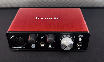 Focusrite Scarlett Solo 2nd Gen USB Audio Interface Soundkarte Recording