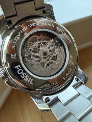Men's Fossil Grant Automatic Movement Stainless Steel Watch ME3055