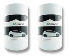 2 x Torado 2m Garage Wall Protectors white Car Doors Protection Edge Bumper pads