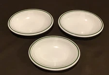 O. P. Co. Syracuse Set Of 3 Restaurant Ware 5.25" Oval Dessert Dishes