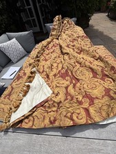 Zoffany Curtains - Red & Gold