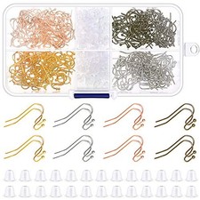 Earring Hooks, Audab 480pcs Earring Making Kit Includes 240pcs French Earring...