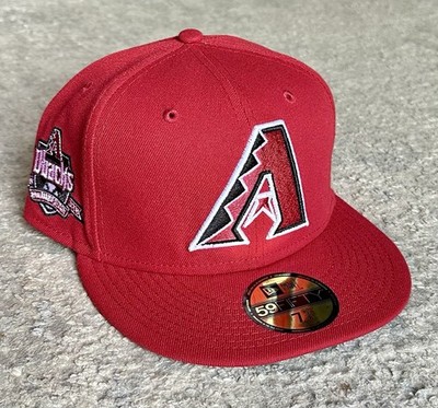 New Era 59Fifty Arizona Diamondbacks 10th Anniversary Icy Fitted Hat Sz 7 5/8