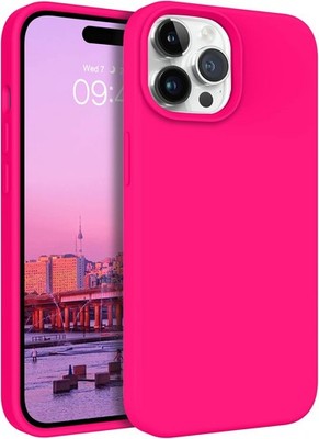 iPhone 14 Pro Case, Slim Liquid Silicone Shockproof Soft Rubber Bumper Cover, Ho