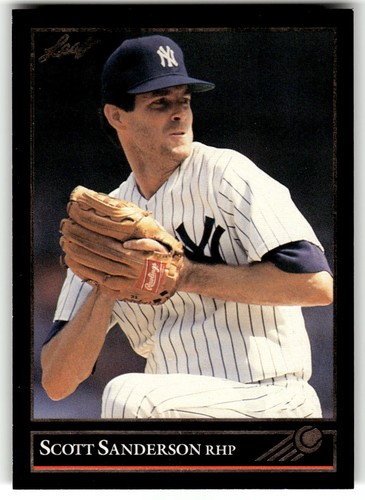 1992 Leaf #152 Scott Sanderson Black Gold - Picture 1 of 2