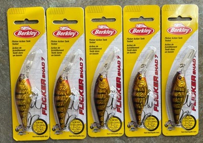 5 Berkley Flicker Shad #7 3  Crankbait Fishing Lure Slk Purple Bengal S20