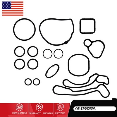 Engine Oil Cooler Gaskets Seals Kit For Chevrolet Cruze Aveo Sonic 1.8L 1.6L US
