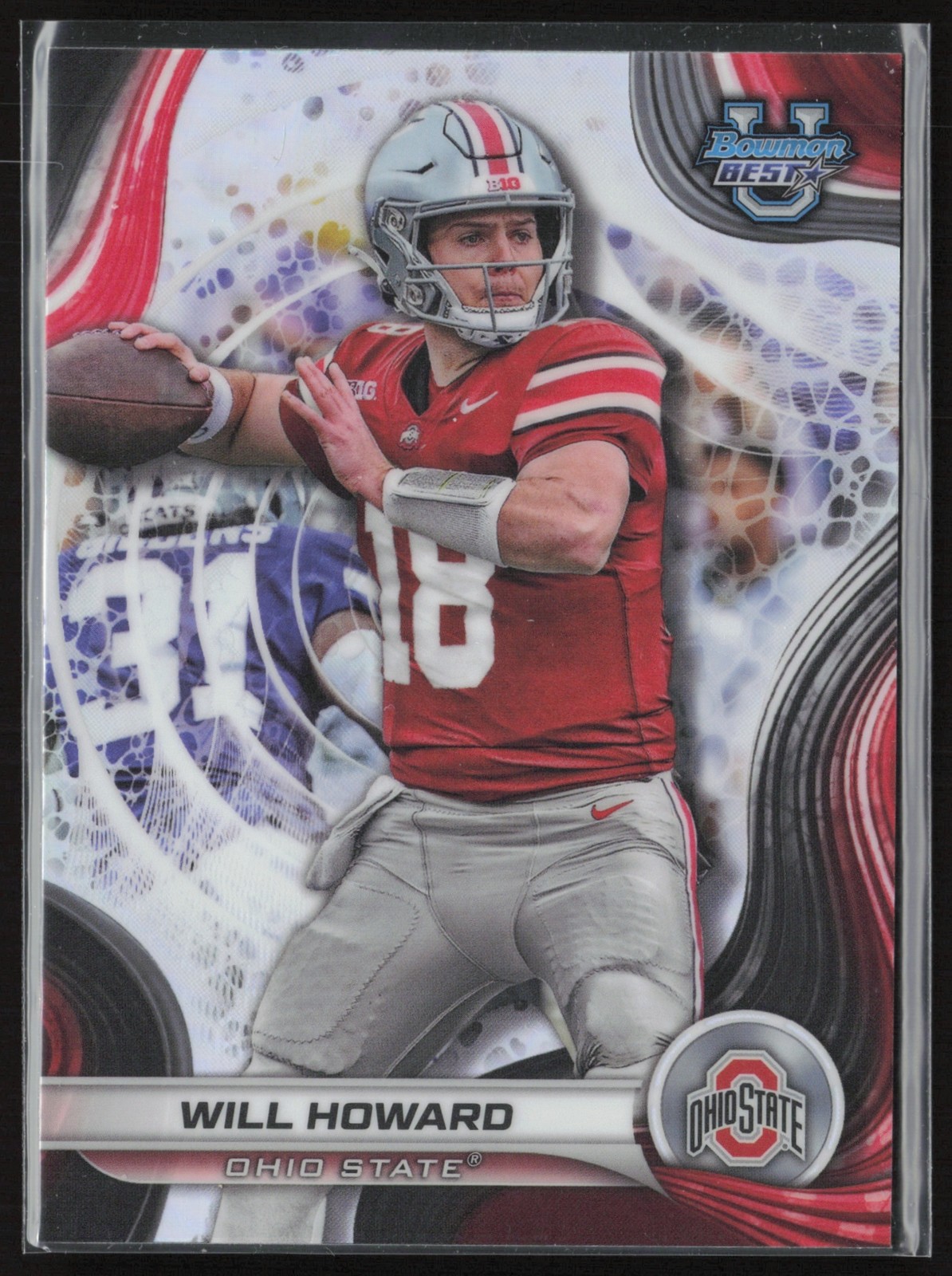 2024 Bowman Best U Will Howard Refractor Ohio State Buckeyes #68