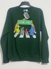 Sesame Street Jumper Adult MEDIUM Abbey Road Sweater Elmo Cookie Monster NEW
