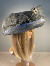 BLADY TURKUSOWY KAPELUSZ NA GŁOWĘ FRANK USHER SŁOMKOWY ŚLUBNY LUB OKOLICZNOŚCIOWY