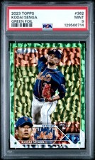 2023 TOPPS GREEN FOIL #362 KODAI SENGA ROOKIE RC 484/499 PSA 9
