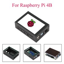 For Raspberry Pi 4B Shell Metal Protective Case  Compatible With 3.5in Screen
