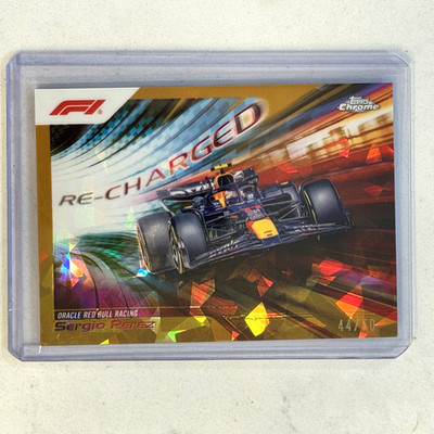 2024 Topps Chrome Sapphire Formula 1 F1 Re-Charged Sergio Perez Gold /50