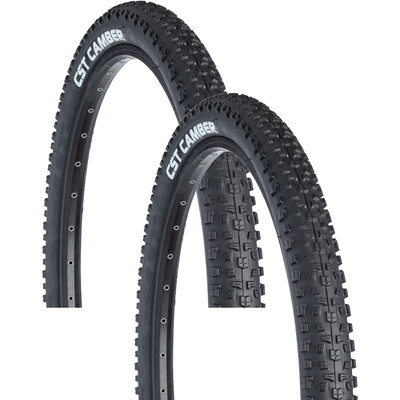 Pack of 2 CST Camber Tire 26 x 2.1 Clincher Wire Black 27tpi Mountain Bike