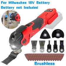 Cordless Brushless Oscillating Multi Tool For Milwaukee M18 18V Battery Kit UK